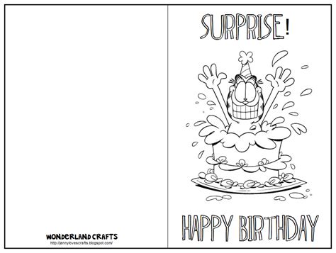 Print Out Foldable Free Printable Birthday Cards