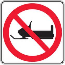 No Snowmobile Signs - ClipArt Best