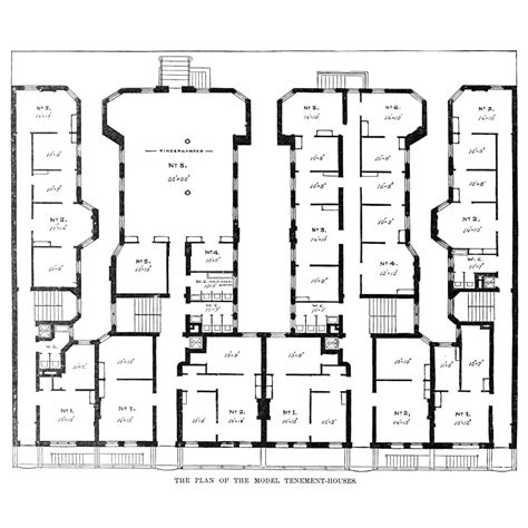 New York Model Tenement Nfloor Plan Of The Model Tenement Houses In New ...