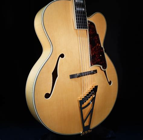 D'angelico DAEXL-1A Natural Hollow Body Acoustic/Electric Guitar W/Hardshell | StreetSoundsNYC