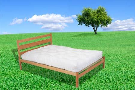 Shuffle Natural Chemical Free Wood Platform Bed Frame Oak | The Futon Shop