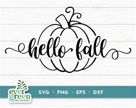 Hello Fall Svg Fall Pumpkin Sign Svg Fall Pumpkin Svg Fall - Etsy