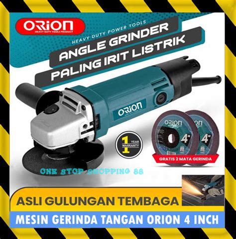 ALAT MESIN GERINDA GURINDA GERINDER TANGAN LISTRIK PREMIUM ANGLE DISC ...