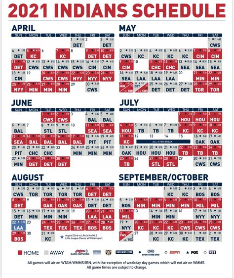 Cleveland Indians 2021 schedule features April 5 home opener, Aug. 22 matchup vs. Angels in ...