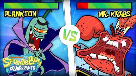 Plankton vs. Mr. Krabs: The Ultimate Battle!