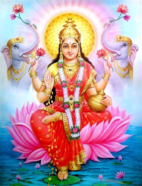 Lakshmi is the Hindu goddess of wealth, prosperity (both material and ...