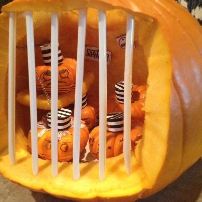 Jackolantern Jail/Pumpkin Prison, made it myself. | Pumpkin carving, Halloween pumpkin designs ...