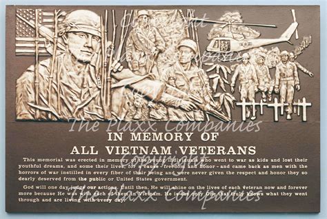 Honoring Vietnam Veterans with a Cast Bronze Plaque