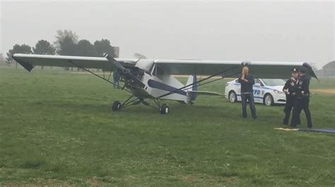 Small Plane Makes Emergency Landing on Miller Field