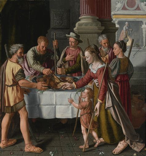 Attempted Bloggery: The First Passover Feast by Huybrecht Beuckelaer, 1563