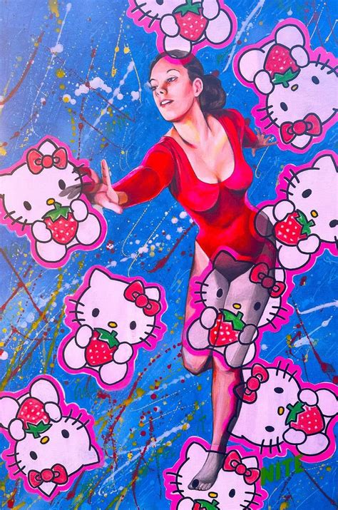 Hello Kitty Painting by Craig Knight | Saatchi Art