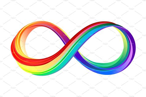 Layered Rainbow Infinity Symbol | Illustrations ~ Creative Market