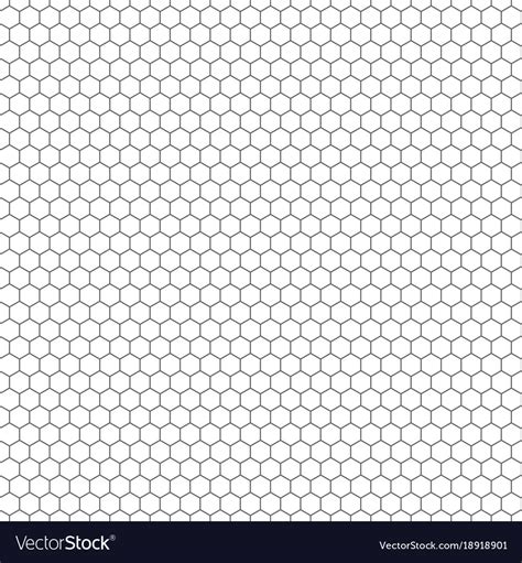 Hexagon seamless texture hexagonal grid Royalty Free Vector