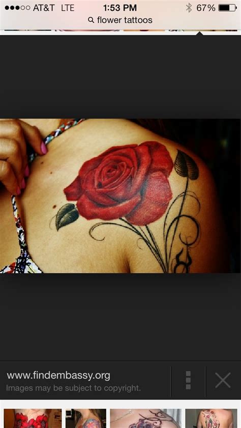 The 32 best Long Stemmed Rose Tattoo images on Pinterest | Rose tattoos ...