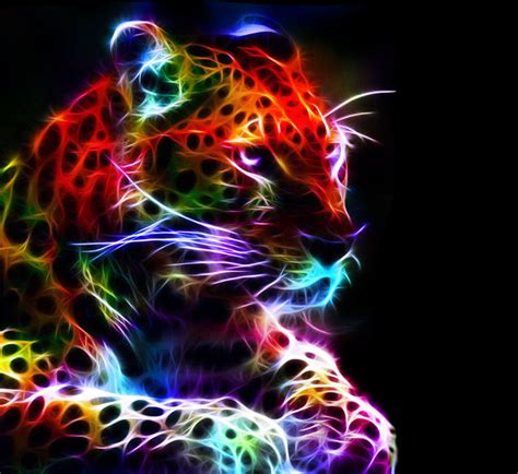 Neon Big Cats - Bright Colors Photo (40253698) - Fanpop