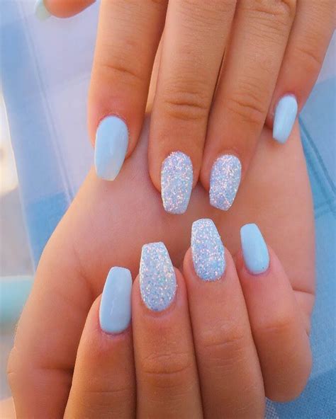 Nail Art Services in Bandra in 2020 | Short acrylic nails designs, Blue acrylic nails, Sky blue ...