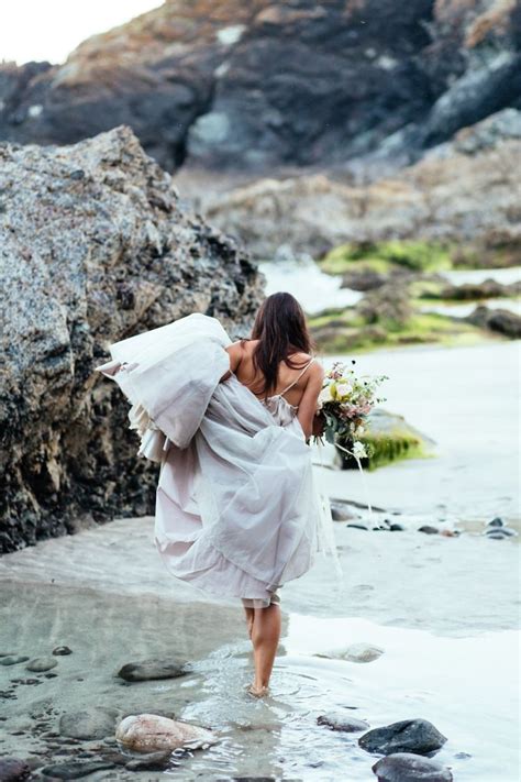 Barefoot Beach Bride Elegance on the Cornish Coast | Photography by http://www.sarahfalugo.com ...