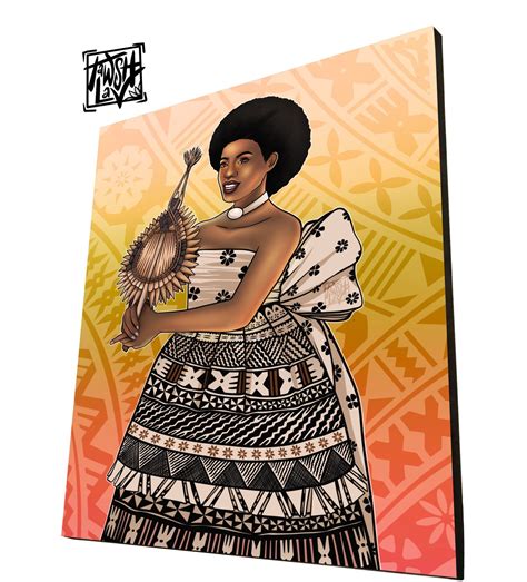 Fijian woman artwork melanesian polynesian pacific islander canvas art ...