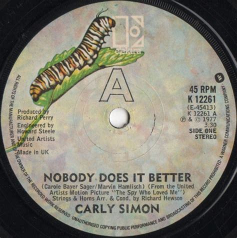 Carly Simon – Nobody Does It Better (1977, Vinyl) - Discogs