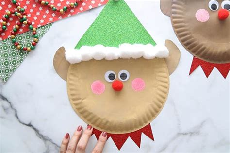 Paper Plate Elf (Free Printable Template)- The Best Ideas for Kids