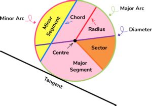 Parts Of A Circle - GCSE Maths - Steps, Examples & Worksheet