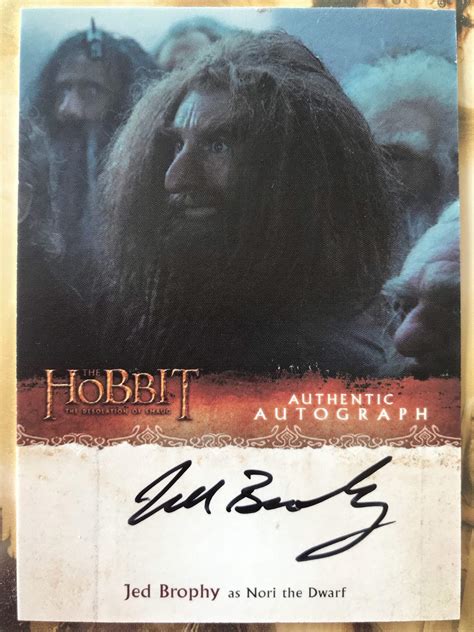 Austograph Collection #22 Jed Brophy | Lord Of The Rings Amino