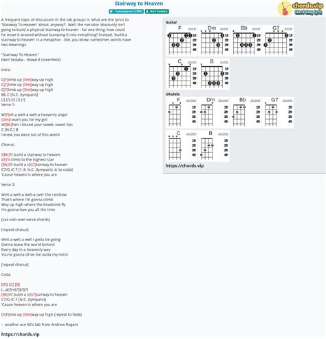 Chord: Stairway to Heaven - Neil Sedaka - tab, song lyric, sheet ...