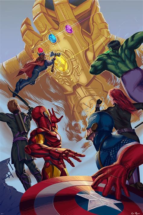 Avengers vs Thanos fan art by Aziz Mbye : r/marvelstudios