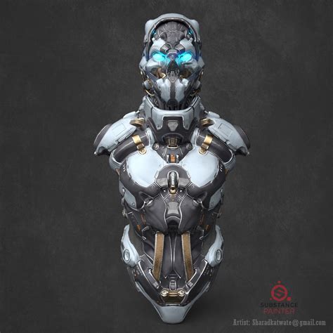 ArtStation - Cyber Robot Bust