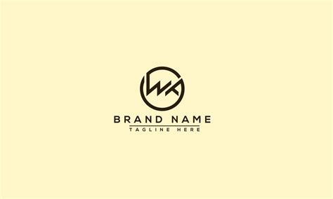 WK logo Design Template Vector Graphic Branding Element. 10813398 ...