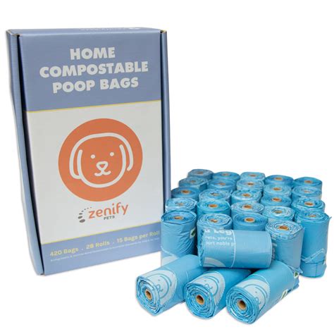 Zenify Pets Compostable Dog Poo Bags (420 Bags)