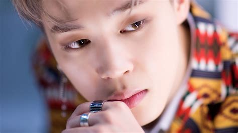 Closeup View Of Jimin Is Wearing Colorful Dress 4K HD Jimin Wallpapers ...