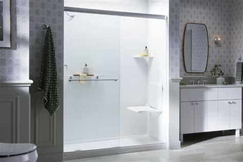 Shower Seating | Shower Bench & Folding Seat | KOHLER LuxStone Showers