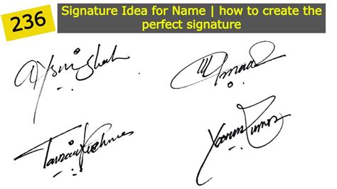 Signature Idea for Name | how to create the perfect signature | How to create a signature - YouTube