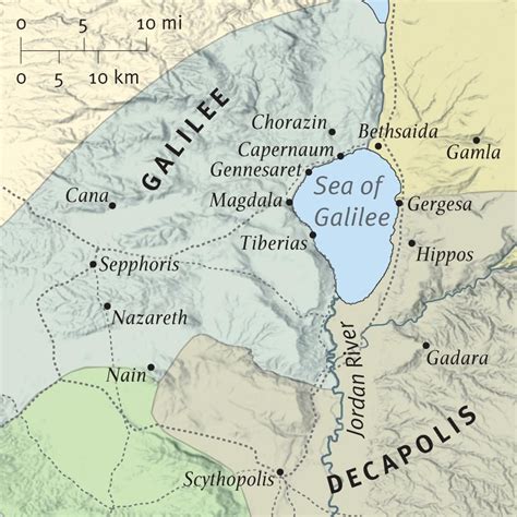 map of the sea of galilee at the time of Jesus | Mark 6v1-6 “Jesus rejected at Nazareth” _1/7/12 ...