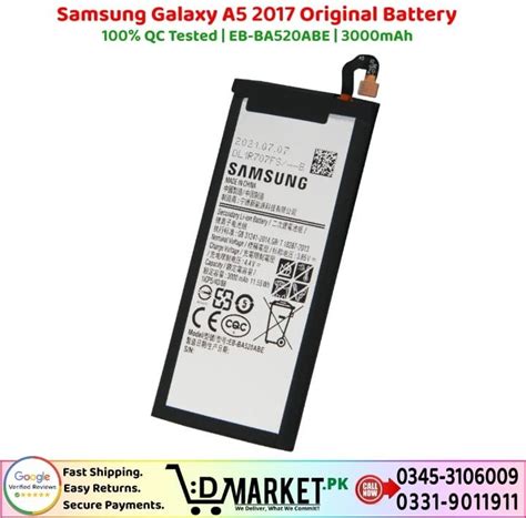 Samsung Galaxy A5 2017 Original Battery Price In Pakistan