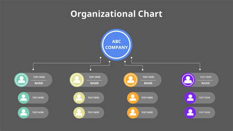 Animated Templates - Icon Hierarchy Chart|Diagram