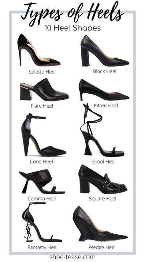 Different Types of Heels for Women - The Ultimate Guide to Heel Styles ...