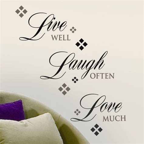 Live, Love, Laugh Wall Decal | Art | Pinterest