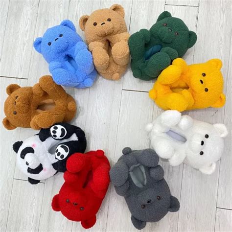 Teddy Bear Slippers - Plushie Shop