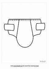 Free Diaper Coloring Page  Printables Kidadl sketch template