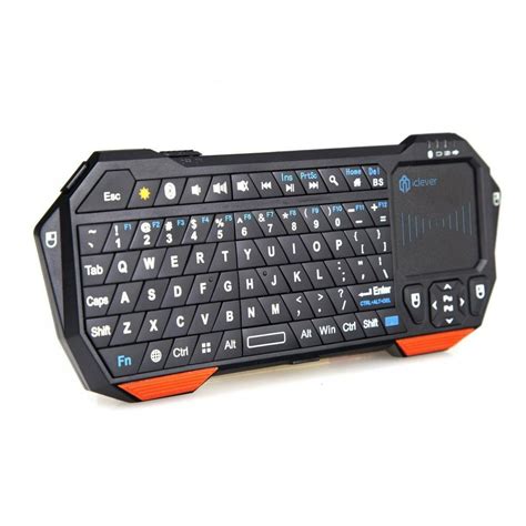 iClever Computer Keyboards Mini Portable Wireless Rechargeable Bluetooth Keyboard with Mouse ...