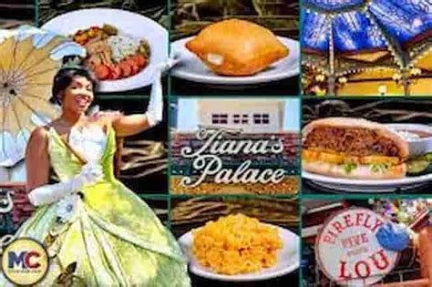 Menu For Tiana's Palace Restaurant At Disneyland - TheNewsTrace