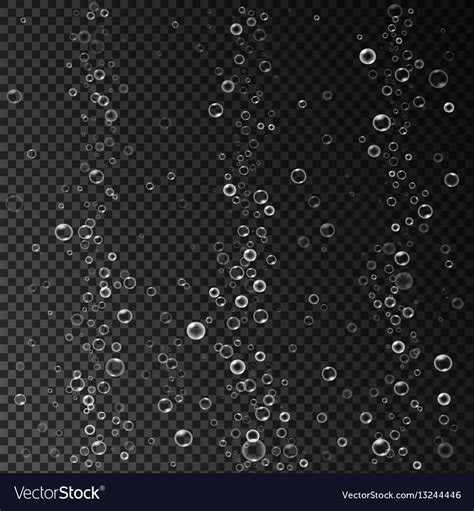 Water fizzing air bubbles texture Royalty Free Vector Image