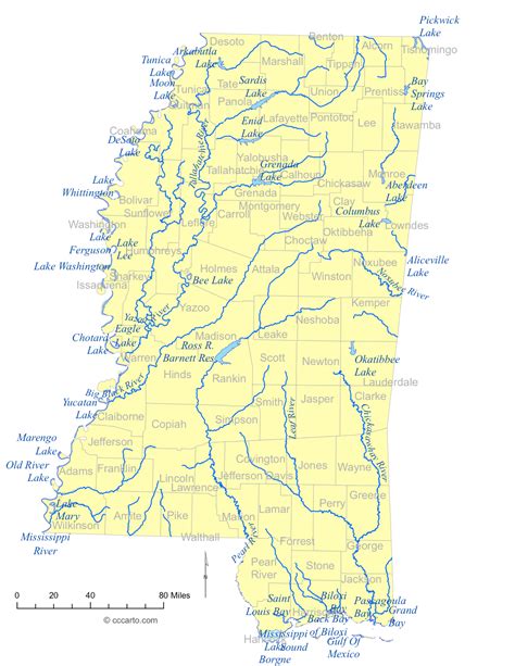 Tallahatchie River Map