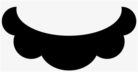 Download Mario Mustache Filled Icon - Mario Moustache - HD Transparent ...