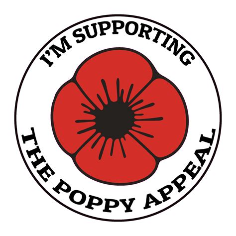 Poppy Appeal | Remembrance Day Sticker, Poppy Flower Decal, Car, Windo – Influent UK