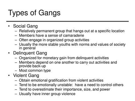 PPT - What is a Gang? PowerPoint Presentation, free download - ID:1109371