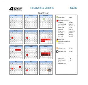 Approved 3 Year Calendar - 2017/18 - 2018/19 - 2019/20 - Burnaby ...