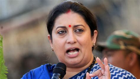 BJP seeks apology from Cong after MP shouts at Smriti Irani in ...